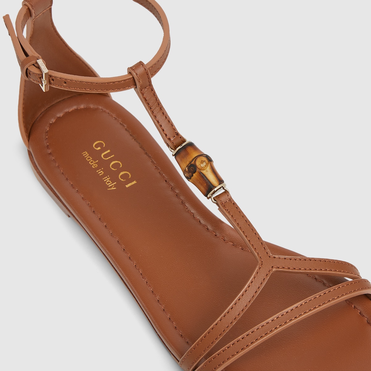 Gucci Women’s sandal with bamboo detail - Image 5